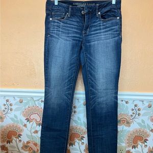 American Eagle Skinny Jeans. Size 8. Blue Denim